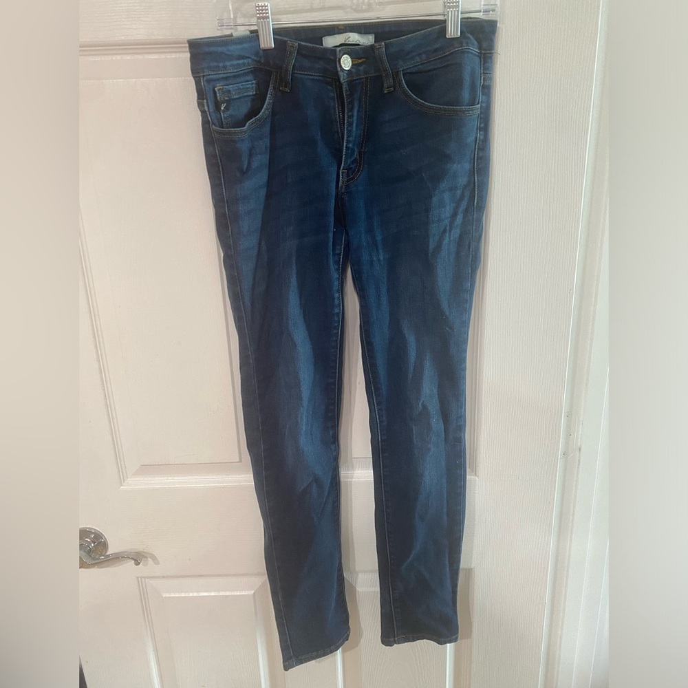 KanCan Women’s Skinny Jeans Blue Denim Mid-Rise Stretch Size 28